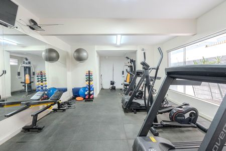 Apartamento para alugar com 28m², 1 quarto e sem vaga Apartamento para alugar com 28m², 1 quarto e sem vagaÁrea comum - Academia