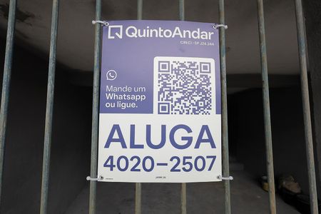 Placa Instalada - 14/07/2026 - JAWK-34 de casa para alugar com 1 quarto, 65m² em Jardim do Estádio, Santo André