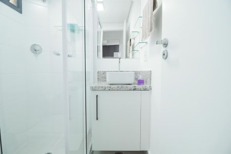 Apartamento para alugar com 25m², 1 quarto e sem vagaBanheiro da Suíte