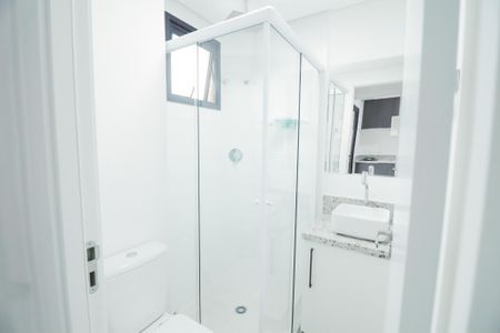 Apartamento para alugar com 25m², 1 quarto e sem vagaBanheiro da Suíte