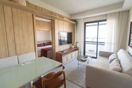 Sala de apartamento para alugar com 1 quarto, 40m² em Vila Dom Pedro I, São Paulo