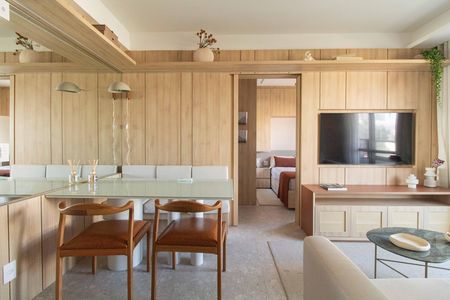 Sala de apartamento para alugar com 1 quarto, 40m² em Vila Dom Pedro I, São Paulo