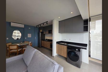 Sala de apartamento para alugar com 1 quarto, 40m² em Empresarial 18 do Forte, Barueri
