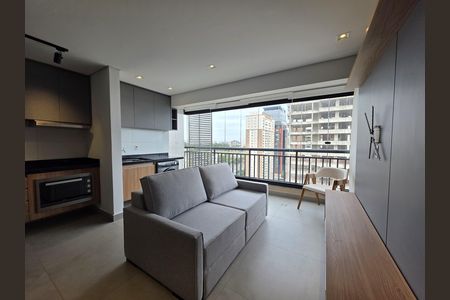 Sala de apartamento para alugar com 1 quarto, 40m² em Empresarial 18 do Forte, Barueri