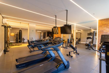 Studio para alugar com 35m², 1 quarto e 1 vaga Studio para alugar com 35m², 1 quarto e 1 vagaÁrea comum - Academia