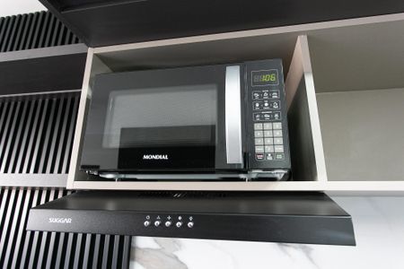 Studio para alugar com 28m², 1 quarto e sem vaga Studio para alugar com 28m², 1 quarto e sem vagaCozinha - Microondas