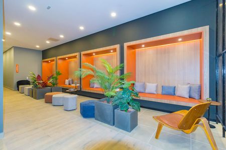 Apartamento à venda com 40m², 1 quarto e 1 vaga Apartamento à venda com 40m², 1 quarto e 1 vagaHall social
