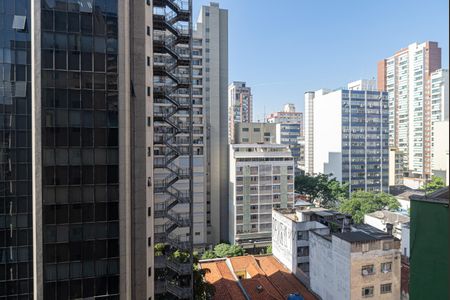Studio para alugar com 28m², 1 quarto e sem vaga Studio para alugar com 28m², 1 quarto e sem vagaVista da Varanda do Quarto
