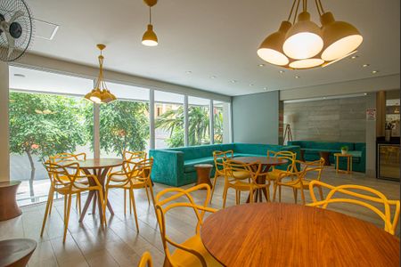 Studio para alugar com 28m², 1 quarto e sem vaga Studio para alugar com 28m², 1 quarto e sem vagaÁrea comum - Salão de festas