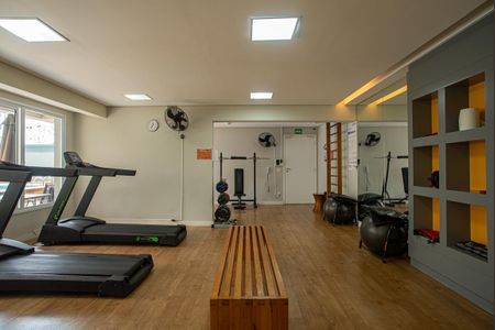 Studio para alugar com 28m², 1 quarto e sem vaga Studio para alugar com 28m², 1 quarto e sem vagaÁrea comum - Academia