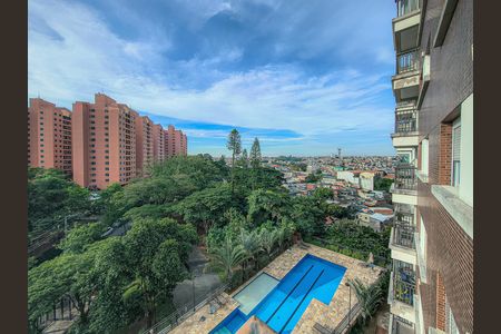 Varanda da Sala de apartamento à venda com 2 quartos, 62m² em Vila Castelo, São Paulo