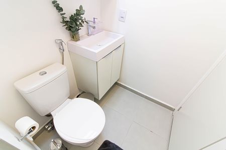 Apartamento para alugar com 24m², 1 quarto e sem vaga Apartamento para alugar com 24m², 1 quarto e sem vagaBanheiro da Suíte