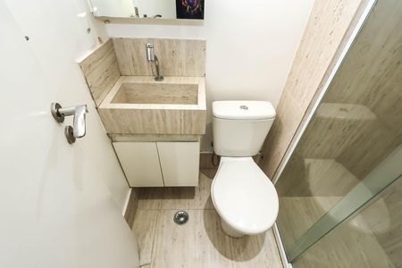 Banheiro de kitnet/studio à venda com 1 quarto, 22m² em Vila Mariana, São Paulo