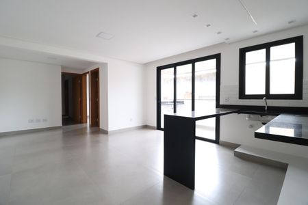 Sala/Cozinha de apartamento para alugar com 2 quartos, 63m² em Daniel Fonseca, Uberlândia