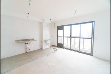 Sala/Cozinha/Área de Serviço de apartamento para alugar com 2 quartos, 49m² em São Judas, São Paulo