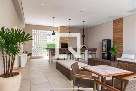 Apartamento à venda com 59m², 1 quarto e 1 vagaChurrasqueira