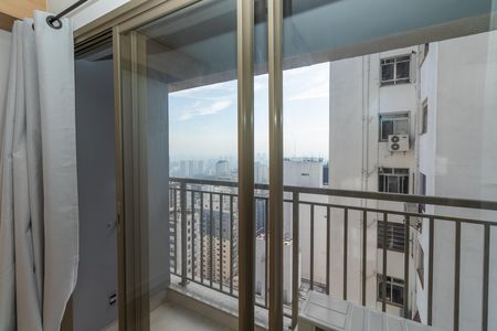 Sacada do Studio de apartamento para alugar com 1 quarto, 22m² em Perdizes, São Paulo