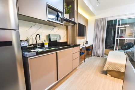 Studio para alugar com 26m², 1 quarto e sem vaga Studio para alugar com 26m², 1 quarto e sem vagaCozinha