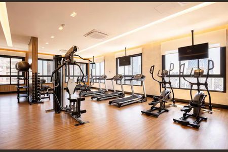 Studio para alugar com 24m², 1 quarto e sem vaga Studio para alugar com 24m², 1 quarto e sem vagaÁrea comum - Academia