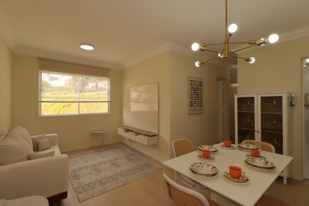 Sala de apartamento à venda com 2 quartos, 54m² em Jardim Santo André, Santo André