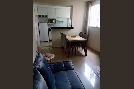 Sala de apartamento para alugar com 1 quarto, 45m² em Fonte Grande, Contagem