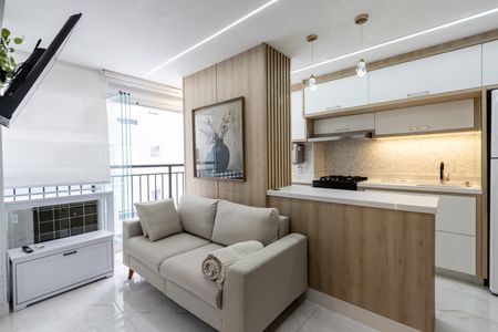 Sala de apartamento para alugar com 2 quartos, 50m² em Barra Funda, São Paulo