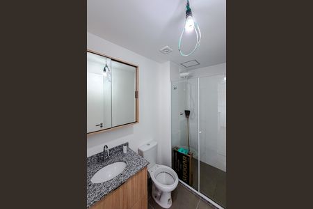 Studio para alugar com 29m², 1 quarto e sem vaga Studio para alugar com 29m², 1 quarto e sem vagaBanheiro