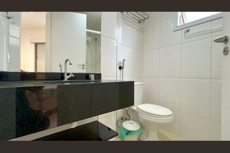 Banheiro da Suíte de apartamento para alugar com 1 quarto, 33m² em Pinheiros, São Paulo