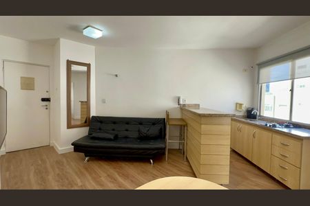 Studio para alugar com 33m², 1 quarto e sem vaga Studio para alugar com 33m², 1 quarto e sem vagaSala