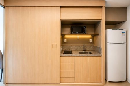 Studio para alugar com 20m², 1 quarto e sem vaga Studio para alugar com 20m², 1 quarto e sem vagaCozinha