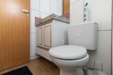 Banheiro da Suíte de apartamento à venda com 2 quartos, 90m² em Castelo, Belo Horizonte