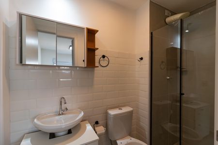 Apartamento para alugar com 24m², 1 quarto e sem vaga Apartamento para alugar com 24m², 1 quarto e sem vagaBanheiro da Suíte