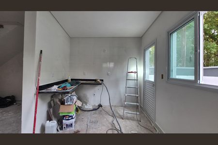 Cozinha de casa à venda com 2 quartos, 72m² em Vila Helena, Santo André