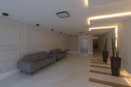 Área Comum - Hall de Entrada de apartamento para alugar com 4 quartos, 230m² em Ponta da Praia, Santos