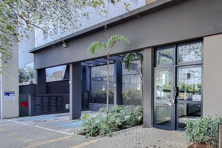 Studio para alugar com 32m², 1 quarto e sem vaga Studio para alugar com 32m², 1 quarto e sem vagaFachada - Plaquinha