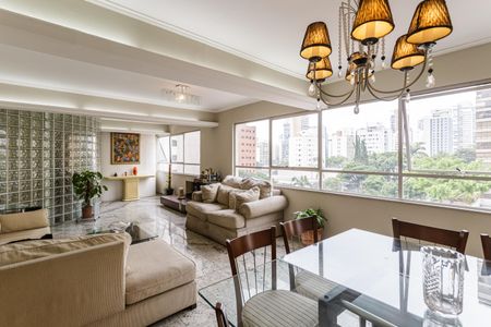 Sala de apartamento para alugar com 3 quartos, 125m² em Moema, São Paulo
