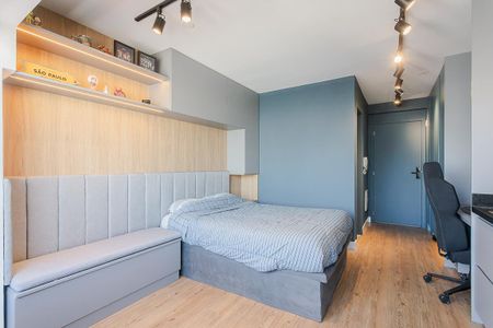 Studio para alugar com 25m², 1 quarto e sem vaga Studio para alugar com 25m², 1 quarto e sem vagaQuarto