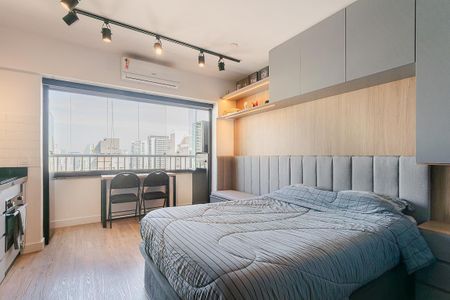 Studio para alugar com 25m², 1 quarto e sem vaga Studio para alugar com 25m², 1 quarto e sem vagaQuarto