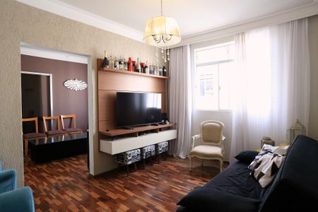 Sala de apartamento para alugar com 3 quartos, 98m² em União, Belo Horizonte