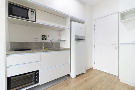 Studio à venda com 33m², 1 quarto e sem vagaCozinha 