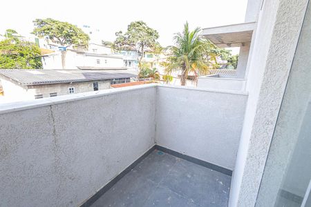 varanda de apartamento à venda com 2 quartos, 55m² em Santa Branca, Belo Horizonte