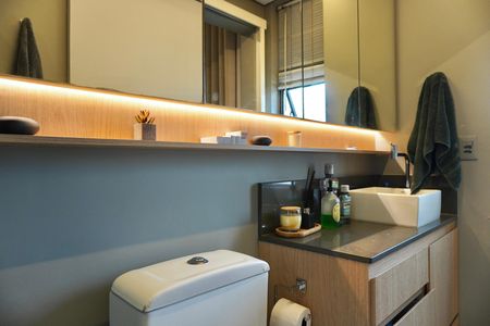 Apartamento à venda com 80m², 1 quarto e 1 vaga Apartamento à venda com 80m², 1 quarto e 1 vagaBanheiro da Suíte