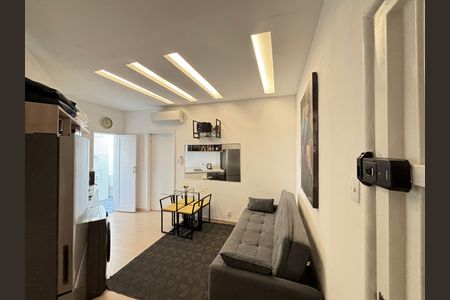 Sala/cozinha de apartamento à venda com 1 quarto, 31m² em Centro, Rio de Janeiro