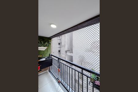 Varanda da Sala de apartamento à venda com 1 quarto, 28m² em Liberdade, São Paulo