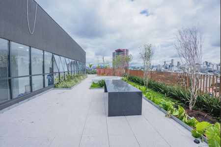 Área externa de kitnet/studio à venda com 1 quarto, 26m² em Pinheiros, São Paulo