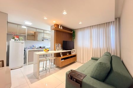 Sala de apartamento para alugar com 2 quartos, 47m² em Salgado Filho, Belo Horizonte