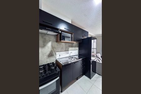 Cozinha de apartamento à venda com 1 quarto, 30m² em Brás, São Paulo