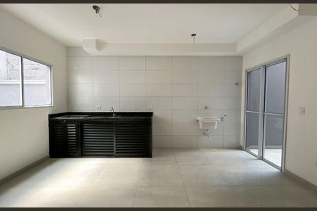 Sala/ Cozinha e Área de serviço de kitnet/studio para alugar com 1 quarto, 37m² em Jardim Santo Elias, São Paulo