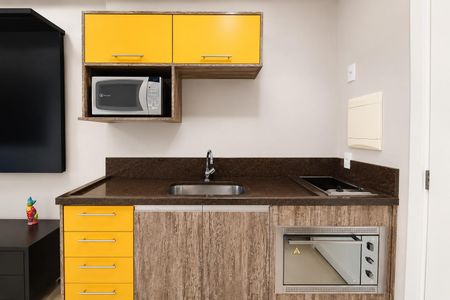 Cozinha de kitnet/studio à venda com 1 quarto, 40m² em Bela Vista, São Paulo
