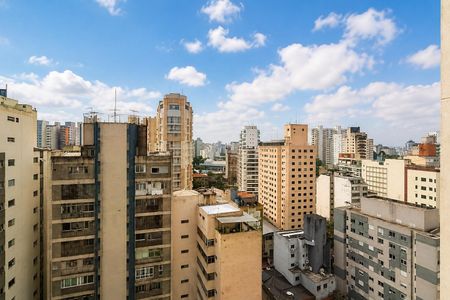 Vista da Varanda de kitnet/studio à venda com 1 quarto, 40m² em Bela Vista, São Paulo